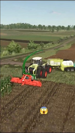Baling Corn Silage with a Claas Tractor! 🌽🚜🔥 Farming Simulator 25