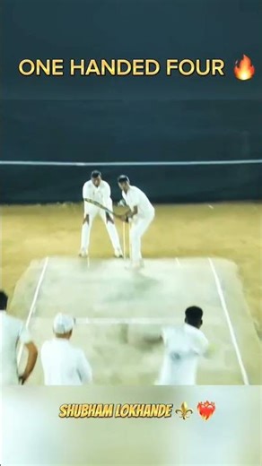 Shubham Lokhande One handed Shot 🔝🏏 # Box Cricket 🥎