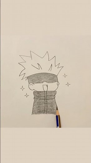 How to Draw Gojo Chibi | Easy Cute Anime Drawing | Step by Step | for Beginners