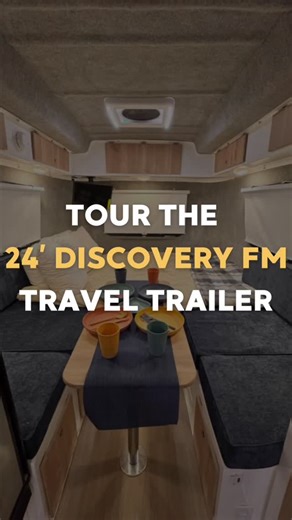 Casita Travel Trailers on Instagram: "Tour the 24' Discovery FM Travel Trailer. 🚐 Designed for families who go farther and stay longer, the 24′ Casita Discovery FM (Family Model) delivers space without compromise. A rear sideways queen anchors the cabin, paired with a dining area for four and a flexible side layout built to match your crew—bunk beds, a side dinette with twin bed, or a jack knife sofa. Every inch is intentional. Durable. Ready for the road ahead. Built for the journeys that matt