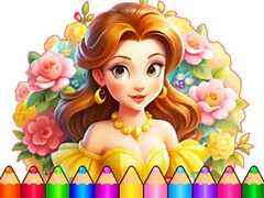 Game Coloring Book: Flower Dress Up online. Play for free