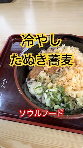 岐阜の冷やしたぬき蕎麦美味しい！ #岐阜グルメ #グルメ好き #ランチ #グルメ動画 #蕎麦