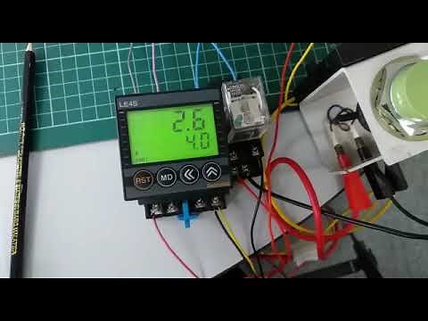 AUTONICS LE4S SENSOR TRIGGER USING EXTERNAL RELAY OND 1 & OND 2 OPERATION OUTPUT