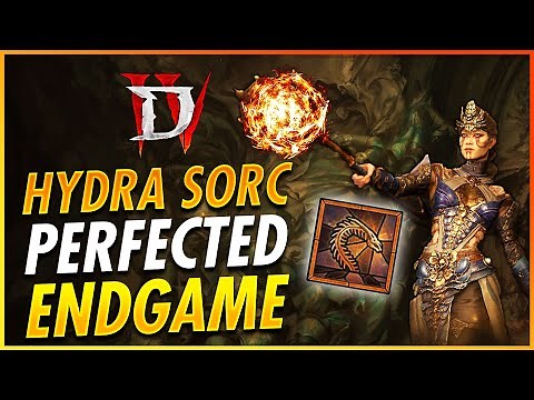 BEST Sorcerer Build Hydra Perfected Endgame Guide - Diablo 4 Season 9