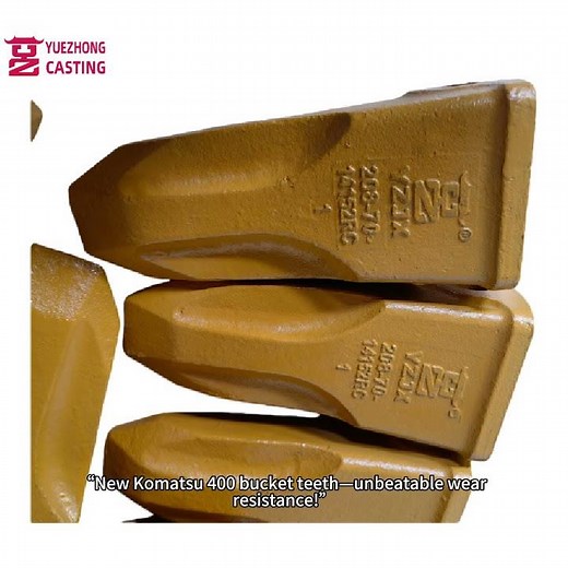 80-Hour Granite Extreme Test! Komatsu 400 Bucket Teeth Wear Resistance Reigns Supreme💥