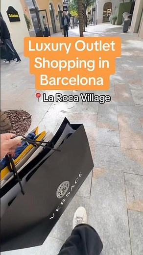 Luxury Outlet Shopping In Barcelona! La Roca Village Had Some Gems! #luxuryshopping #outletshopping