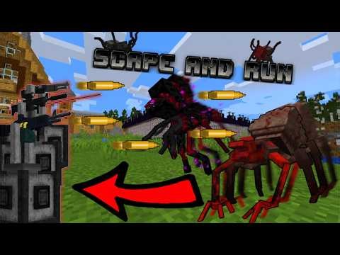 Building Sentry Turrets! Minecraft Scape & Run Parasites