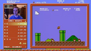 Super Mario Bros - Speedrun in 4-55.913 (Former World Record)