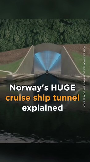 Now THAT’S a tunnel #construction #engineering #infrastructure #building #norway #ship #boat #tunnel
