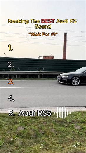 Ranking The BEST Audi RS Sounds 🔥 Wait For #1
