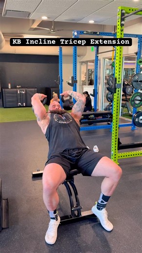 KB Incline Tricep Extension