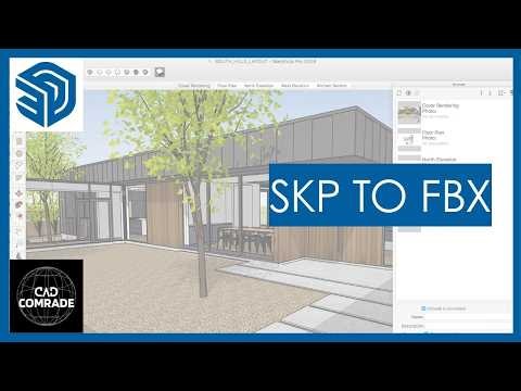 How to convert a sketchup file to FBX file format