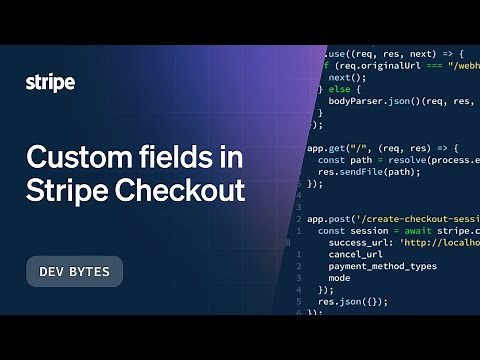 Custom fields in Stripe Checkout