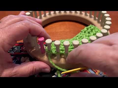 Loom Knitting Blanket Bind off - No worrying about Tension!