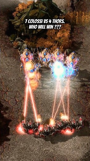 SC2.BattleRumBle Showdown – 7 Colossi vs 4 Thors #rts #starcraft2 #스타크래프트2 #sc2