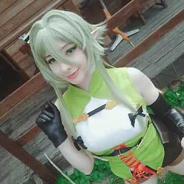 Mikomi hokina goblin Slayer elf Archer cosplay outfit video 9