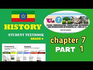 grade 9 history chapter 7 part 1 states, principalities, population movements and intractions in et