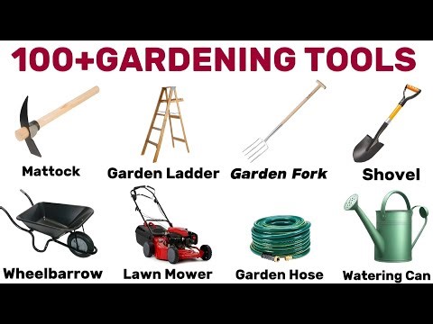 100+ Gardening Tools in English | Garden Equipment Vocabulary with Pictures