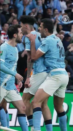 O'Reilly's opener seen from pitchside 🩵⚽️ #football #mancity #carabaocup #goals #shorts