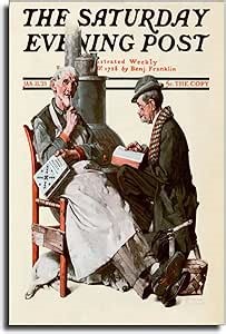 Amazon.com: Norman Rockwell Wall Art Deco - Crucigrama, póster de 1925, pintura decorativa, lienzo, arte de pared, póster de sala de estar, dormitorio, pintura de 20 x 30 pulgadas (19.7 x 29.5 in) : Hogar y Cocina