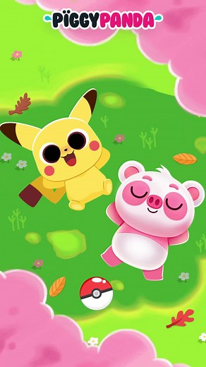 Pikachu Adventures with Piggy Panda in the Park