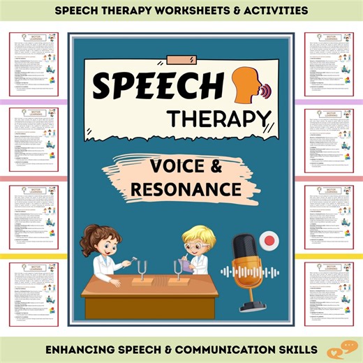 Voice and Resonance Speech Therapy Toolkit PDF Digital Download for Slps - Etsy