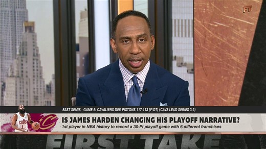 U can’t say his issues ain’t games 1 thru 5, when by game 2 u said he shouldn’t be in the hall of fame no more.He gets busy to get the Cavs a 3-2 lead on the 1 seed, now it’s about games 6-7.Just go do your trump impression u been washed at this hoop thing @stephenasmith