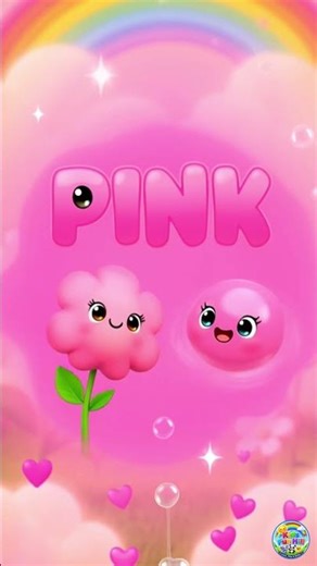 Learn Pink Color 🌸 | Fun Colors for Kids | Toddler Learning Shorts #shorts #cute #roblox #love