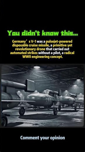 V-1 "Doodlebug" Flying Bomb: The First Cruise Missile#history #shorts