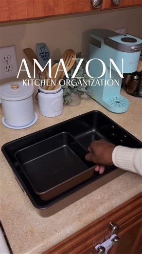 Timothy & Tatyana Ramjohn on Instagram: "Comment NEED or use link in bio! It’s also linked under ✨Kitchen Organization✨in my storefront. Upgrade your kitchen with this 8-piece nonstick stackable bakeware set on Amazon. It’s PFOA, PFOS and PTFE free, oven-safe up to 450°F, and includes everything from cake pans to muffin trays, loaf pans and cookie sheets. Designed to stack neatly to save cabinet space while giving you perfect, mess-free bakes every time. #AmazonFinds #BakewareSet #KitchenEssenti