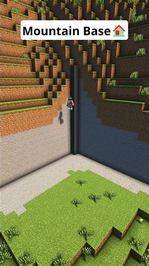Minecraft Ultimate Mountain Base🏠 #shorts