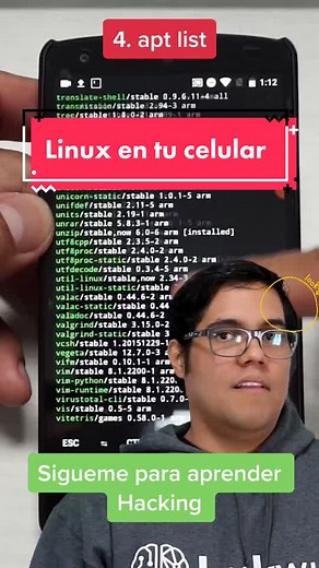Emulador de #linux en tu #android con #termux - #hacking #etico #terminal #programacion #aprendeentiktok #aprende