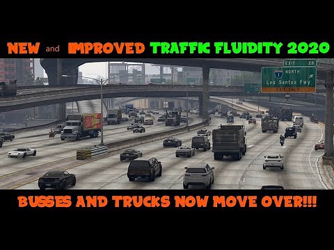 New and Improved AI Traffic and Fluidity with Discipline | Tutorial | LSPDFR | GTA V | Busses move!