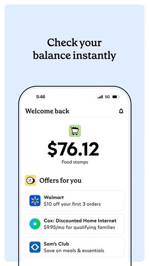 Check your EBT balance, track SNAP updates, and find savings on essentials. | The Propel App