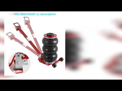 #SucceBuy Pneumatic Jack 3 Ton/5 Ton Triple Bag Air Jack Quick Lift Heavy Duty Car Repair Jacks Fol