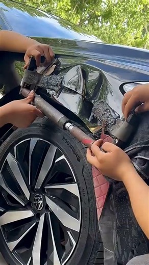 Watch Hydraulic Force Reverse Crash Damage 😮