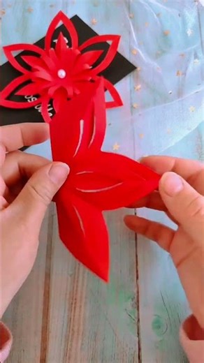 🌸 Flowers Cut Out | Easy Paper Flower Craft Idea #shorts