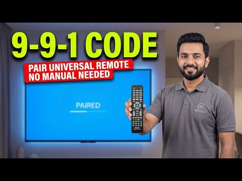 Universal Remote Not Pairing? How to Pair ANY Universal Remote to LED TV