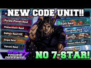 [New Code Unit!] Dark Johnny Joestar TESTED in World 2 Raids V2.0 | All Star Tower Defense Roblox