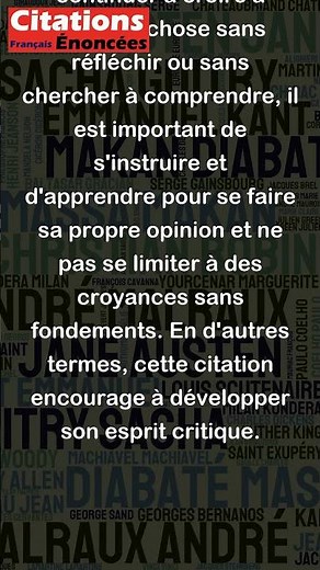 Stop believing and educate yourself. - André Gide