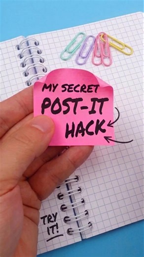 My Secret Post-it Hack You NEED to Try ✨ #lifehack #studyhack #postit #schooltips #simpletricks
