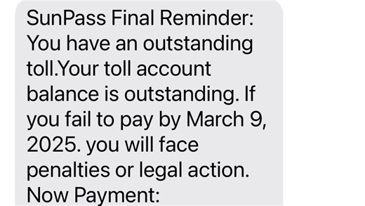 SunPass text scams continue. Here's what to look for and how not to become a victim