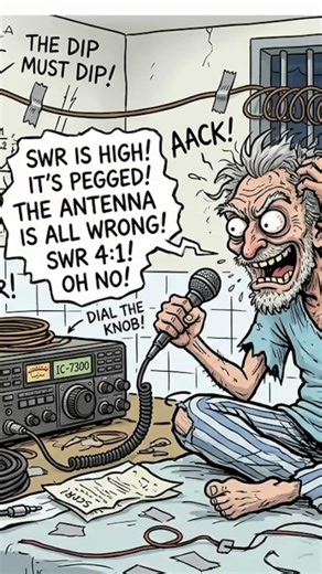 Hams with SWRDS think a low SWR means a good antenna. #hamradio
