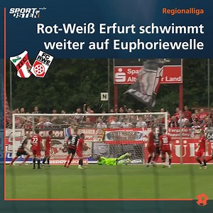 Wahnsinn, Aufsteiger FC Rot-Weiß Erfurt ballert sich (zumindest vorerst) an die Tabellenspitze der Regionalliga Nordost! Alle Infos zum Auswärtssieg beim ZFC Meuselwitz ➡️ https://www.mdr.de/s/zfcrwe | Sport im Osten