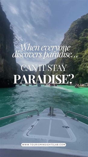 A movie made paradise famous. Then fame became part of the problem. Maya Bay became globally recognizable after The Beach — but its story also became a powerful example of what can happen when a fragile destination receives more attention than it can sustainably handle. Tourism can bring enormous value to a place. The challenge is making sure popularity doesn’t destroy the very thing people came to experience. Can paradise survive popularity? #thailand #mayabay #sustainability #tourism #travel