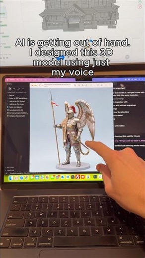 3D printing a multicolor model using only voice in 5 minutes #3dprinting #3dprint #3d #chatgpt