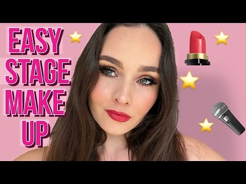 ✨EASY Stage Make Up Tutorial! ✨ Step by step video 💄#makeuptutorial #musicaltheatre #stagemakeup
