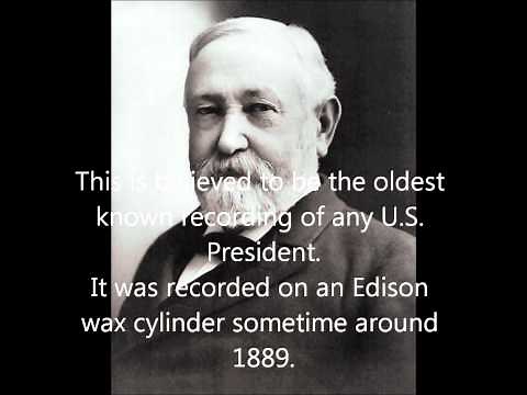 Oldest Known Recording of a US President
