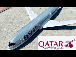 Airbus a350 QATAR AIRWAYS, how to make cardboard plane, PART1