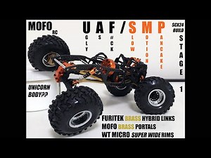 SCX24 MOFO RC UAF CHASSIS BUILD: STAGE 1 - SMP MOTOR, HYBRID BRASS LINKS, BRASS PORTALS, WT MICRO